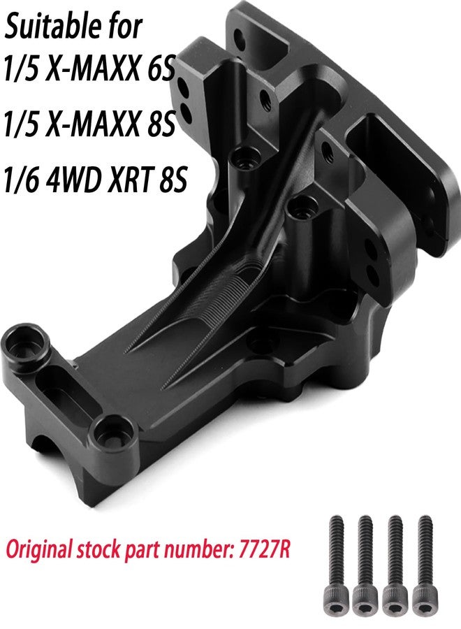 غطاء علبة التروس الأمامي العلوي، قطعة ترقية الحاجز لسيارة TRAXXAS 1/6 4WD XRT 8S، 1/5 X-MAXX 6S، 1/5 X-MAXX 8S Monster Truck RC، غطاء علبة التروس الأمامي العلوي من الألومنيوم، الحاجز، (أسود) - Image 2